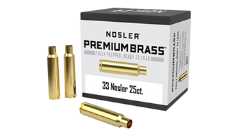 30211 Nosler 10222 Unprimed Cases  33 Nosler Pistol Brass 25 Per Box