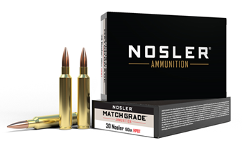 30231 Nosler 60029 Match Grade  30 Nosler 190 gr Custom Competition 20 Bx/ 10 Cs