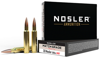 30233 Nosler 60031 Match Grade  33 Nosler 300 gr Custom Competition 20 Bx/ 10 Cs