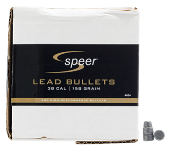 Cci/speer 30511 Speer 4624 Handgun  38 Cal .358 158 gr Lead Semi-Wadcutter (LSWC) 500 Per Box