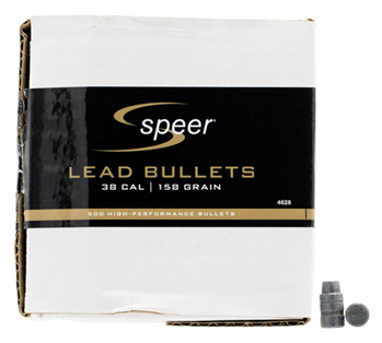 Cci/speer 30512 Speer 4628 Handgun  38 Cal .358 158 gr Lead Semi Wadcutter HP 500 Per Box
