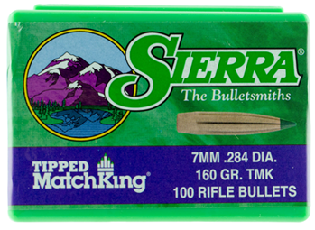 Sierra Bullets 31407 Sierra 7660 Tipped MatchKing  7mm .284 160 gr Tipped MatchKing 100 Per Box