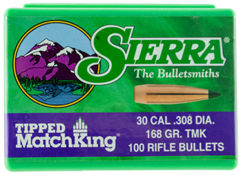 Sierra Bullets 31442 7768 SIERRA TIPPED MK .308 168GR 100CT