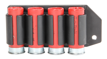 Pachmayr 31968 Tac-Star 1081168 Sidesaddle Shotshell Carrier 1081168 + 4 Ex Rds on Shotgun Blk