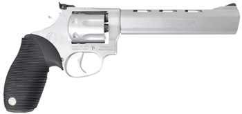 Taurus 2170069 17 Tracker 17 HMR 6.5" 7rd Adj Sight Ribber Grip Overlay Matte SS