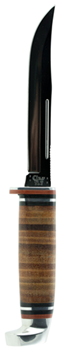 Case & Sons Cut 32202 Case 381 Utility Hunter 5" Fixed Clip Point Plain Mirror Polished Tru-Sharp SS B