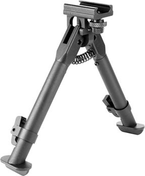 Aim Sports Inc 33039 Aim Sports BPARSS Handguard Rail  Bipod Black Hardcoat Anodized 6.5-9" Steel/Alu