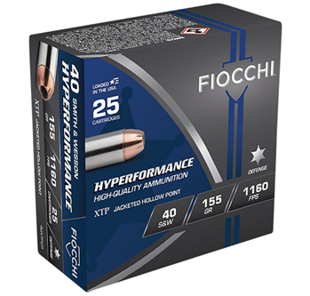 Fiocchi Ammunit 33370 Fiocchi 40XTP25 40S&W 155GR XTP HP 25Box/20Case
