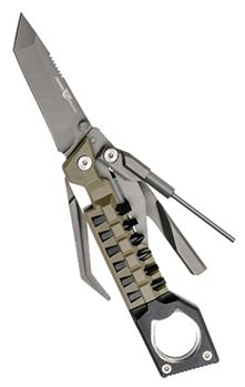 33726 Real Avid AVPSTL Pistol Tool Silver Stainless Steel 3" Part Serrated Handgun
