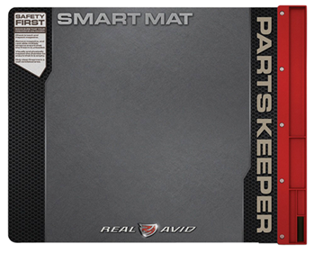 34026 Real Avid AVUHGSM Handgun Smart Mat Black/Red 19" x 16"