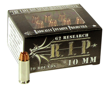 G2 Research Inc 345 G2 Research RIP 10MM R.I.P  10mm Auto 115 gr Hollow Point (HP) 20 Bx/ 25 Cs