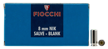 Fiocchi Ammunit 34617 Fiocchi 8MMBLANK Pistol Blank  8mm 50 Bx/ 20 Cs