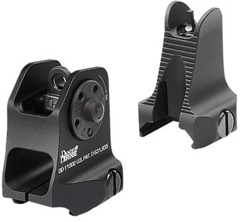 3471 Daniel Defense 1908809116 Rock and Lock Sight Set Fixed Black Hardcoat Anodized