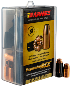 34785 Barnes Bullets 30577 Expander MZ  50 Cal 250 GR 24 Per Box