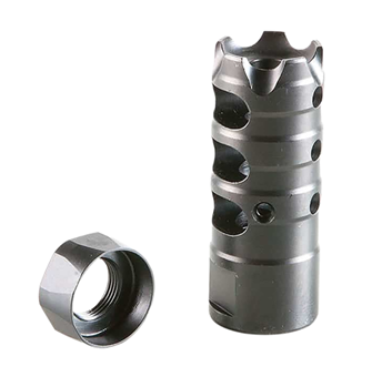 35034 Patriot Ordnance Factory 00308 Triple Port Muzzle Brake Black Nitride Steel with