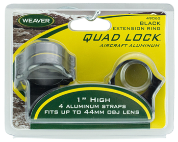 35048 Weaver Mounts 49062 Quad Lock Scope Ring Set QD Extended For Rifle High 1" Tube