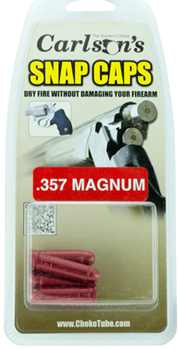 Carlsons 35391 Carlson's Choke Tubes 00059 Snap Cap  357 Magnum Aluminum 6 Per Box