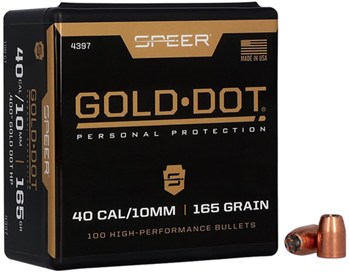 Cci/speer 35522 4397 SPR GOLD DOT .400 165GR HP 100CT