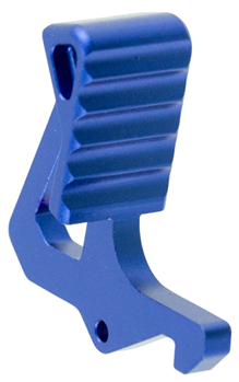 Strike Industri 35572 Strike ARLATCHBLU Charging Handle Extended Latch Blue Anodized Aluminum AR-Platf