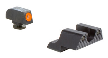 35750 Trijicon 600785 HD Night Sight Set 3-Dot Tritium Green with Orange Outline Front