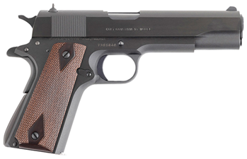 Colt's Manufact  Colt O1970A1CS 70 Govt 45 ACP 5" 7+1 Double Diamond Rosewood Grip Blued