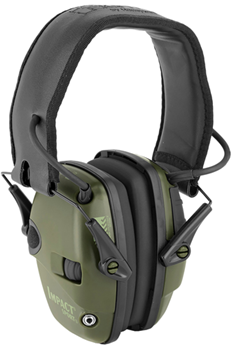 36900 Howard Leight R01526 Impact Sport Electronic Muffs 22 dB Black/Green