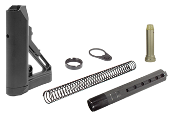 Lake City 37100 UTG Pro RBUS1BM Mil-Spec S1 AR15/m16 Rifle Buttstock Kit Aluminum/Polymer Black