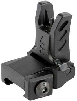 Lake City 37302 UTG MNT-755 Low Profile Flip-Up Front Sight AR-15  Aluminum/Steel Black