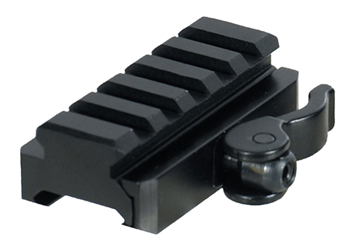 Lake City 37310 UTG Pro MNT-RSQD605 QD Lever Mount Adaptor and Riser Black Hardcoat Anodized AR-