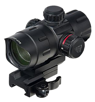 Lake City 37343 UTG SCP-DS3840W CBQ Dot 1x 32.5mm Obj Unlimited Eye Relief 4 MOA Black