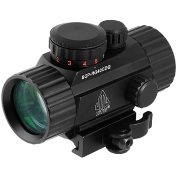 Lake City 37347 UTG SCP-RG40CDQ Circle Dot Sight 1x 30mm Obj N/A Eye Relief 4 MOA Black