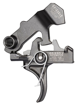 37416 Geissele Automatics 05157 Super Scar  Two-Stage Curved Trigger with 3.20-4.60 lb