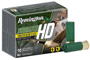 38107 Remington Ammunition 20873 Wingmaster HD  12 Gauge 3" 1 1/4 oz 4 Shot 10 Bx/ 10