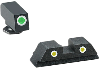 Ameriglo 38434 AmeriGlo GL115 Classic Night Sights For Glock 9mm/40 Green Front/Yellow Rear