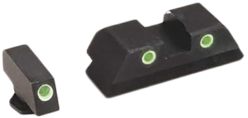 Ameriglo 38435 AmeriGlo GL119 Classic Night Sights For Glock 45/10 Green