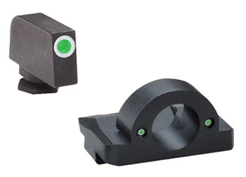 Ameriglo 38438 AmeriGlo GL126 Ghost Ring Night Sight Set Tritium Green with White Outline Front