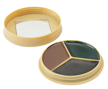 Gsm Outdoors 38509 HME CMOFP3 Camo Face Paint Kit Black/Brown/Dark Green