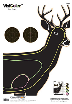 Champion Traps 38779 Champion Targets 45823 VisiColor  Deer Paper Hanging Pistol/Rifle 13" x 18" Mult