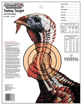 Champion Traps 38784 Champion Targets 45780 Life Size Turkey Target 12 Pack