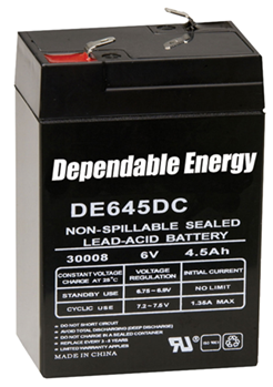 Gsm Outdoors 38875 American Hunter DE30052 HR Rechargeable Battery 6 Volt 4.5 mAh