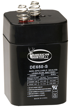 Gsm Outdoors 38876 American Hunter DE30053 HR Rechargeable Battery 6 Volt 5 mAh