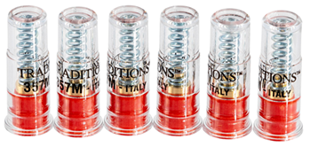 Traditions Inc 39485 Traditions ASC357 Snap Caps  357 Mag Plastic w/Brass Base 6 Per Box