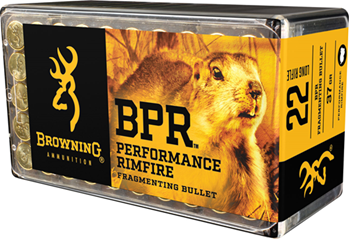 Browning Ammuni 402 Browning Ammo B194122050 BPR   22 Long Rifle (LR) 37 GR Fragmenting 50 Bx/ 20 Cs