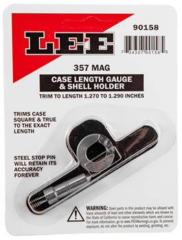 40543 Lee Precision 90158 Case Length Gauge  Silver 357 Mag Steel
