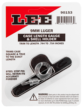40609 Lee Precision 90153 Case Length Gauge  9mm Luger Steel