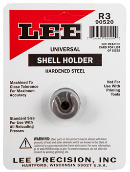 40633 Lee Precision 90004 Shell Holder Universal #19 Steel 1 Casing