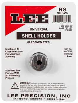 40703 Lee Precision 90525 Shell Holder Universal #8 Steel 1 Casing