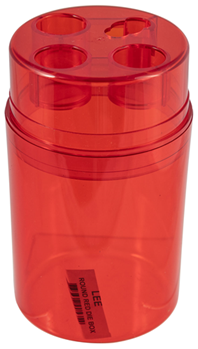 40730 Lee Precision 90535 Die Box Red Multi-Caliber Plastic Capacity 3 Dies