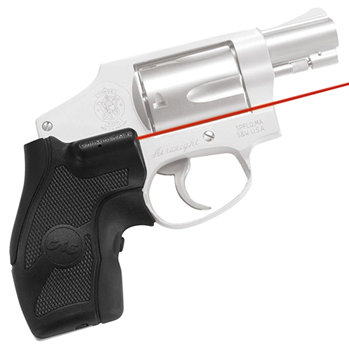 Crimson Trace C 41033 Crimson Trace LG405 Lasergrips Rubber S&W J Frame Compact 633nm .5"@50ft Blk
