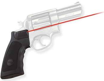 Crimson Trace C 41086 Crimson Trace LG344 Lasergrips Rug Rdhwk/GP100 Red 633nm .50"@50ft Blk